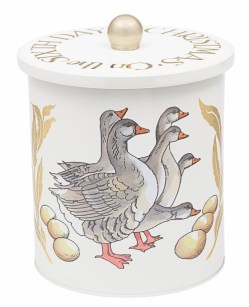 EBX3964 -six Geese Biscuit Barrel
